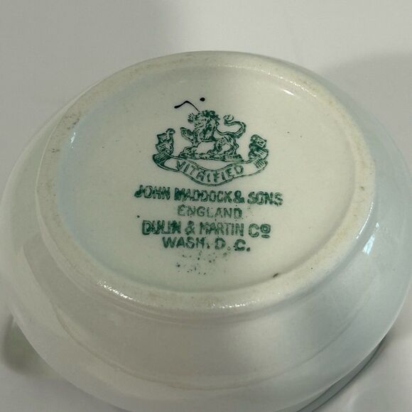 John Maddock & Sons England Milk Pitcher Dulin & Martin Co. Wash. D.C. - Picture 7 of 11